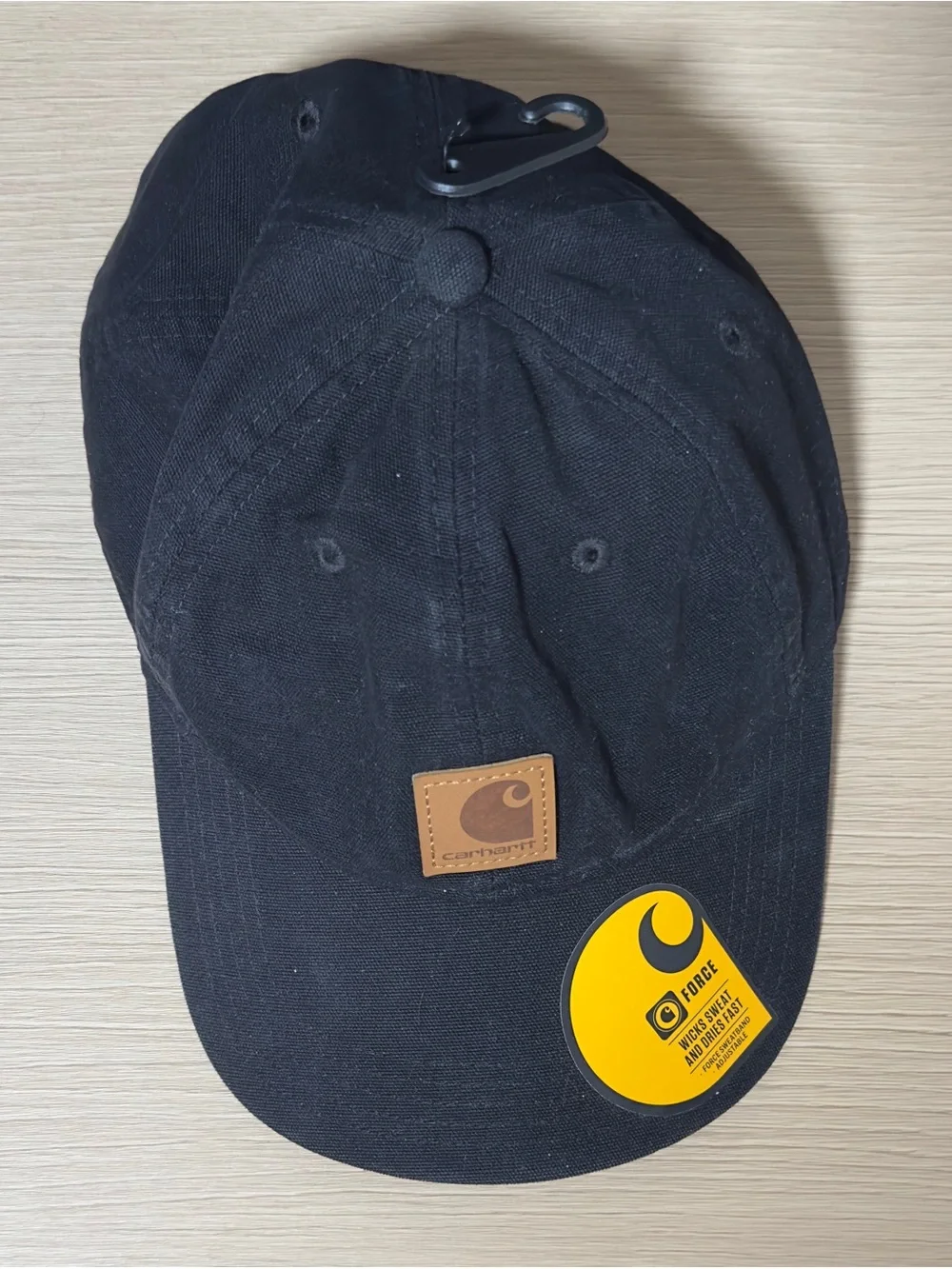 Carhartt Canvas Logo Cap (Black) - One Size